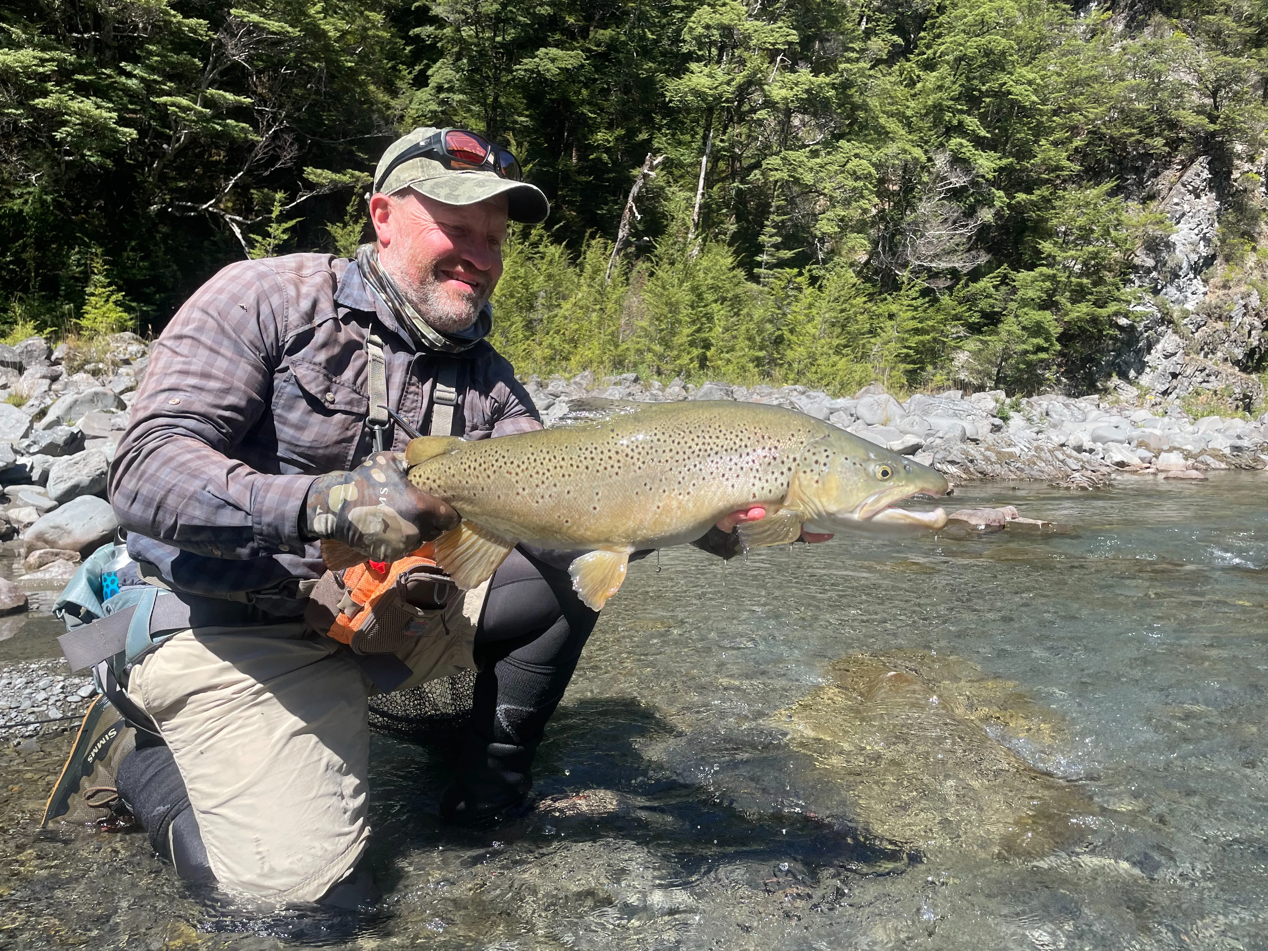 Kresten Ovesen with a massive 10 1/4 pound brown trout from a very remote river where the trout had been feasting mice for a good while!